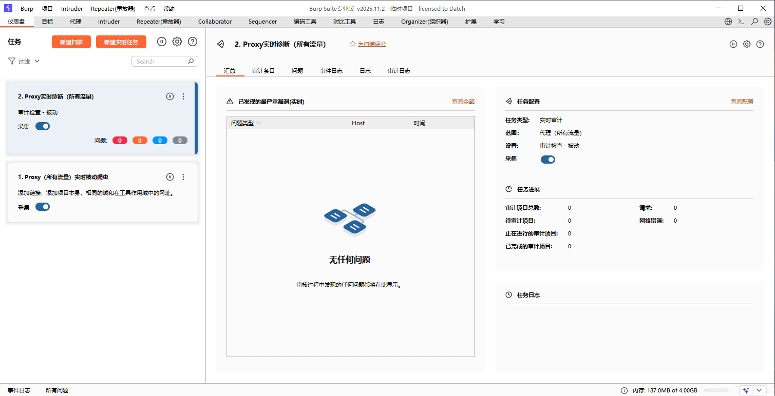 BurpSuite Professional v2025.11.2 中文汉化版-梦痕小札
